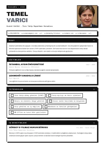 Hukuk Sekreteri Cv Örnekleri cv indir